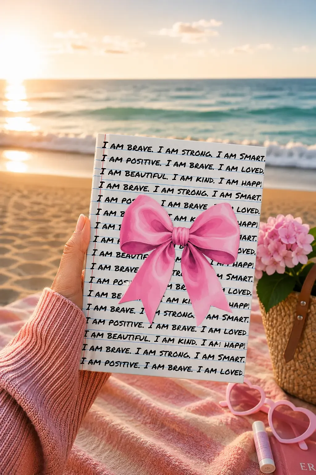 "I Am Positive" Pink Affirmation Journal