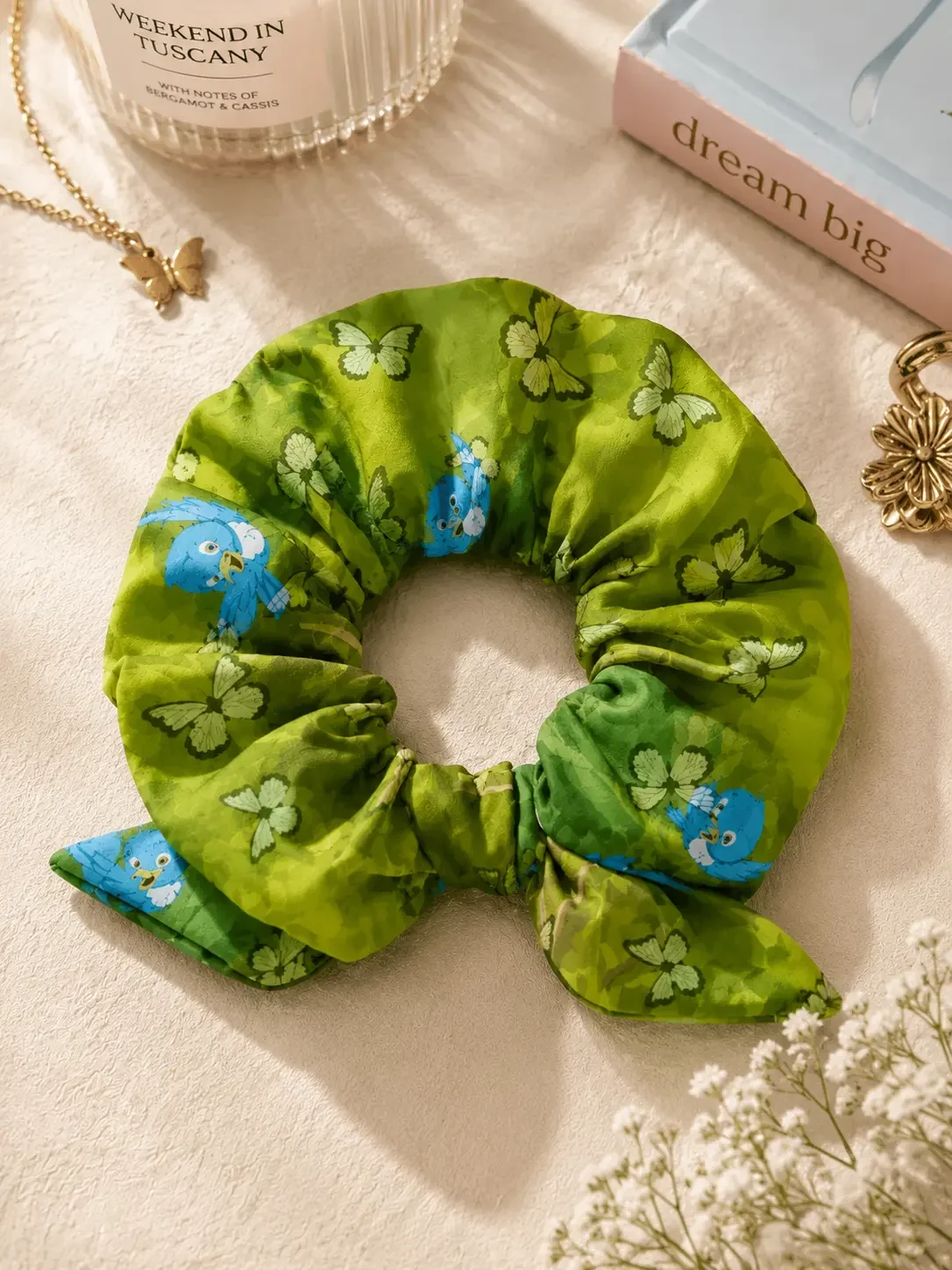 Enchanted Forest Bow Scrunchie