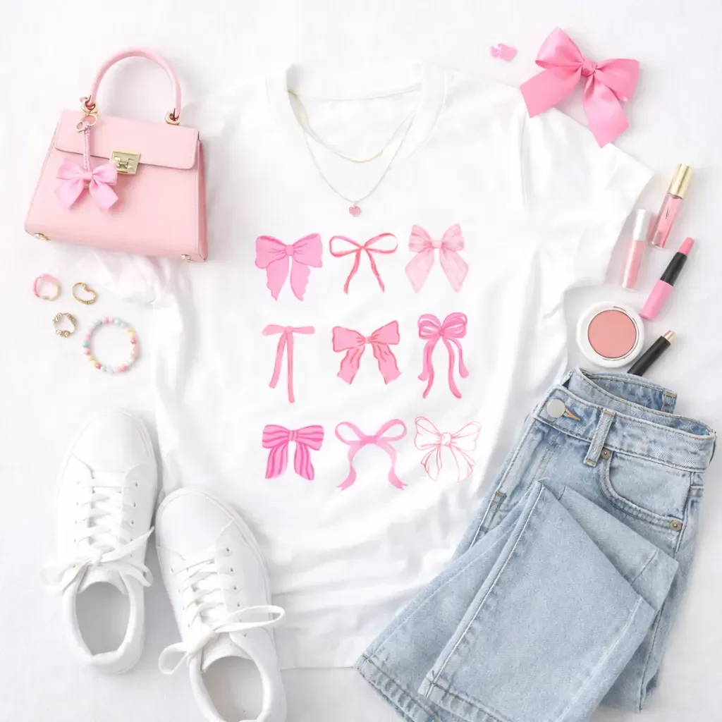 girls-pink-coquette-bows-tee-flat-lay-outfit.webp