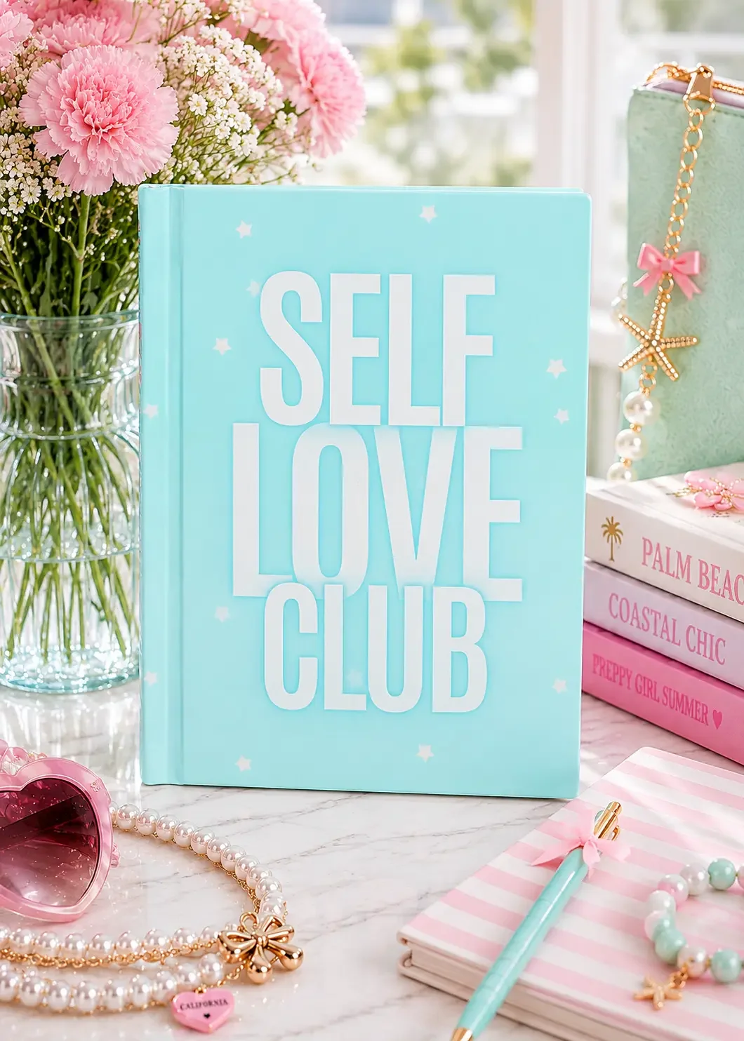 "Self Love Club" Mint Journal