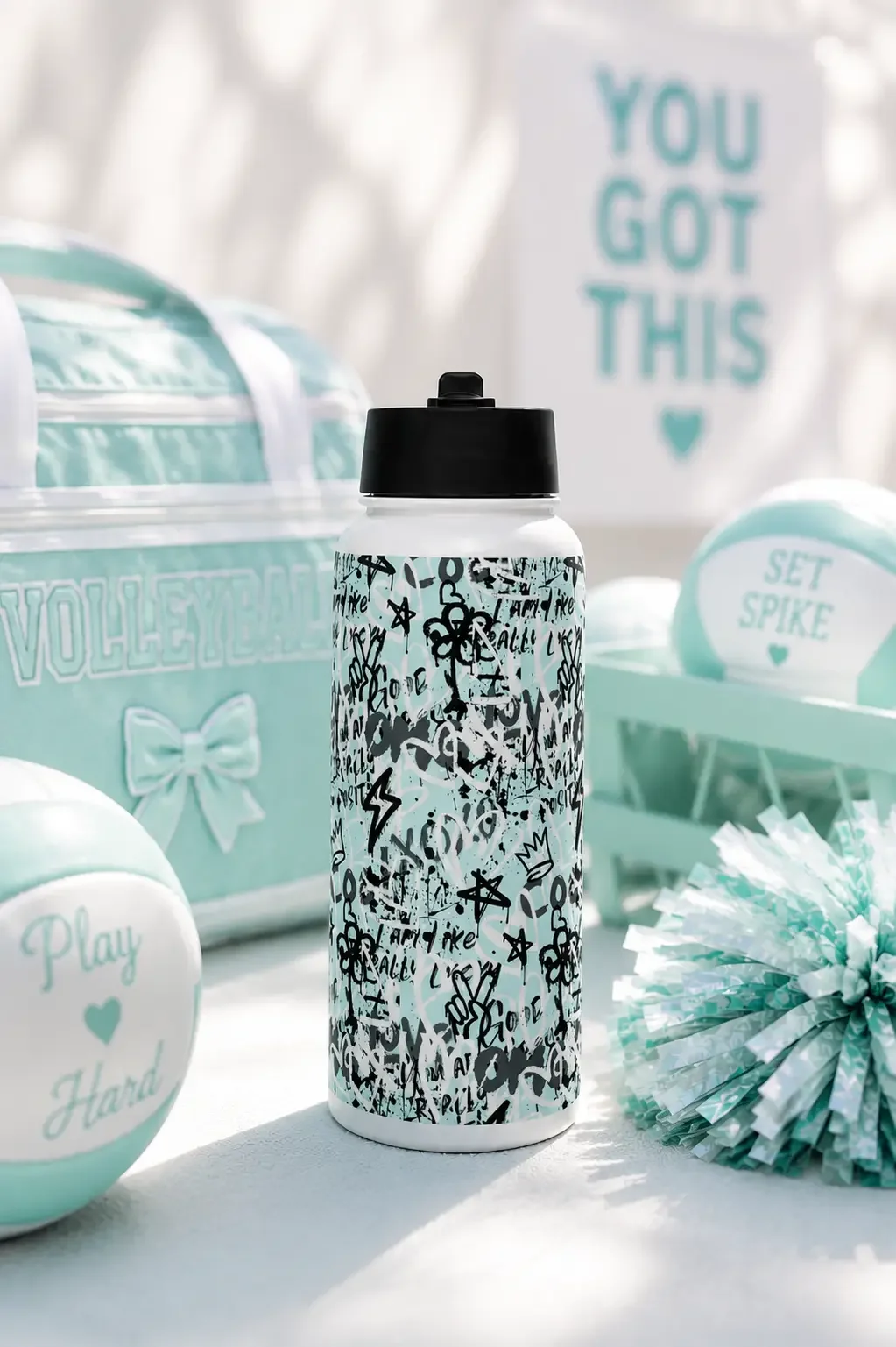 mint-green-graffiti-volleyball-aesthetic-water-bottle.webp