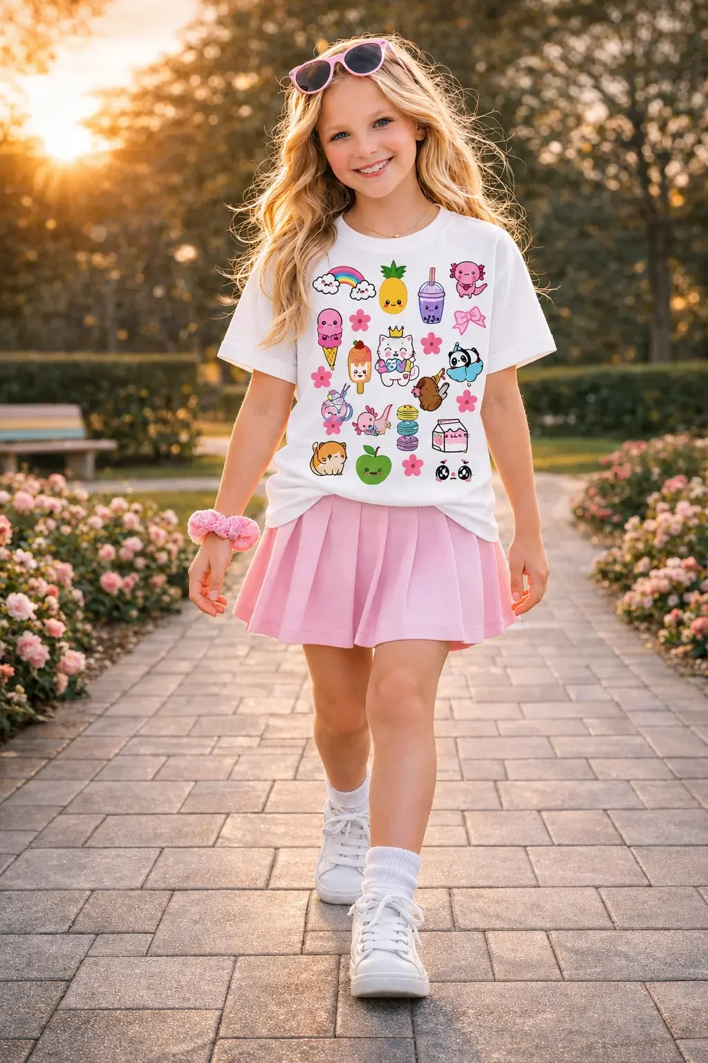 Preppy Kawaii Girls Tee