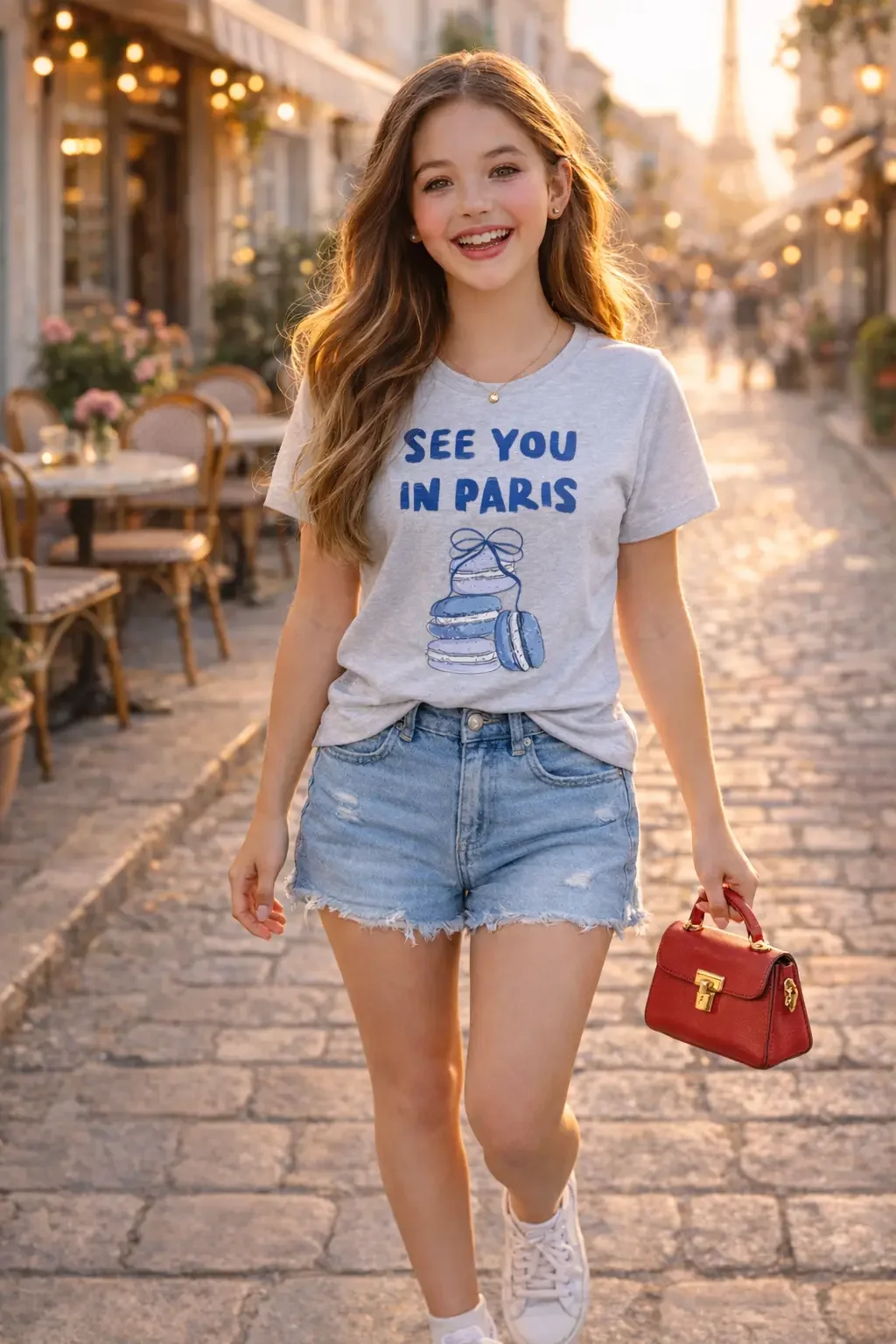 See You In Paris Girls Tee