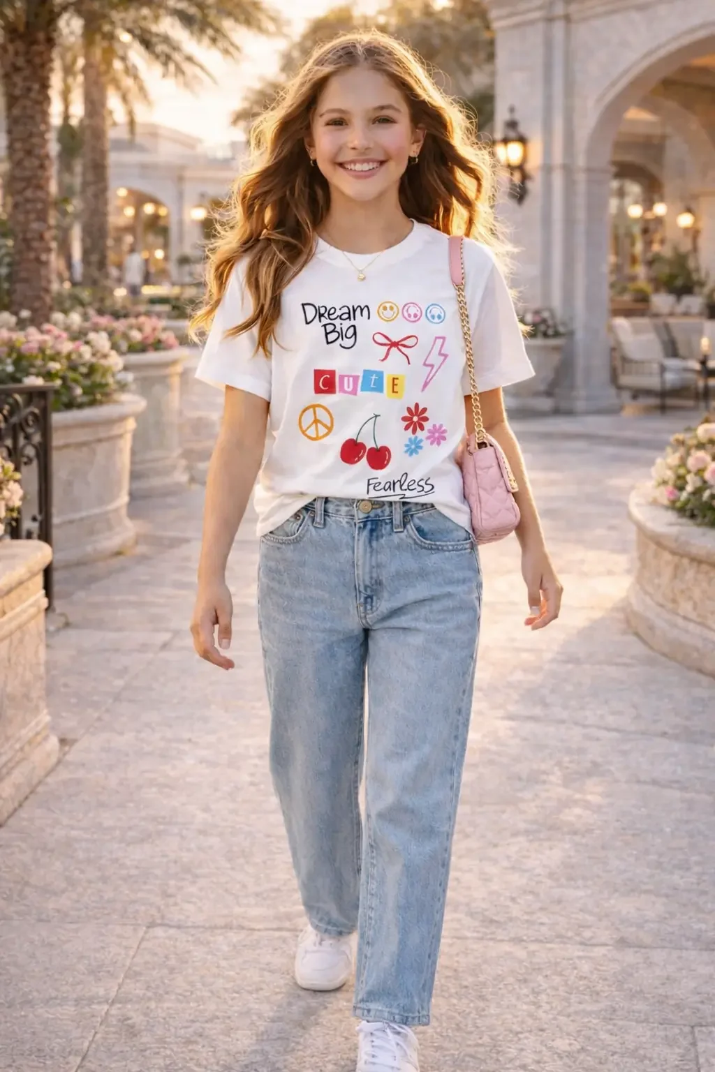 Fearless Dream Big Girls Tee