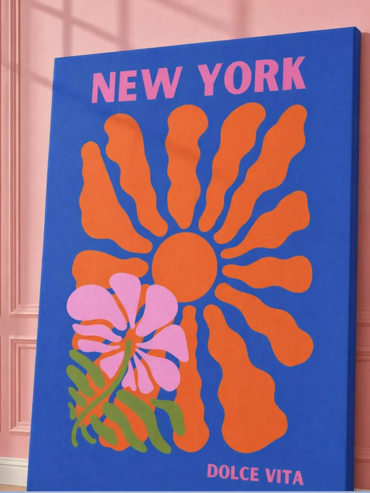 New York Dolce Vita Preppy Canvas Art