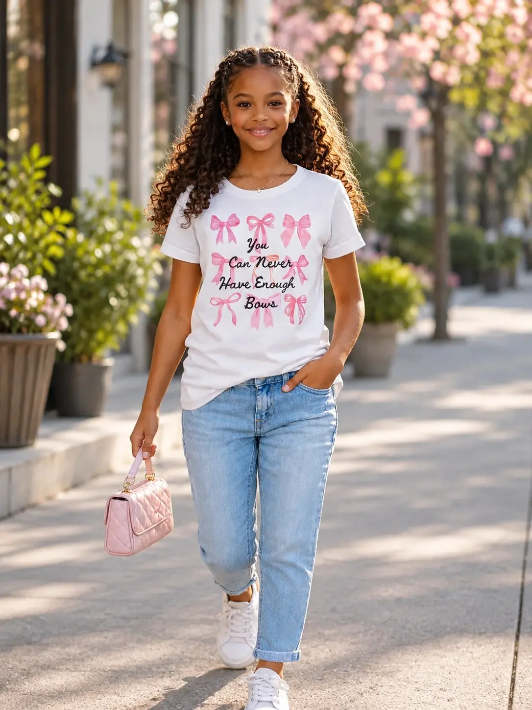 "You Can Never Have Enough Bows" Girls Tee
