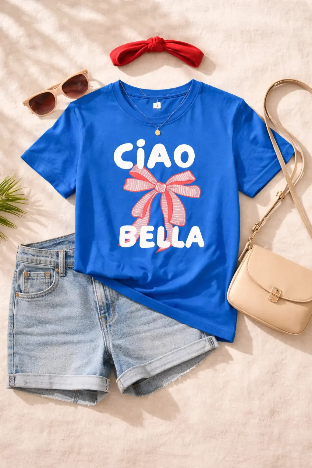 girls-blue-ciao-bella-tee-flat-lay-outfit.webp
