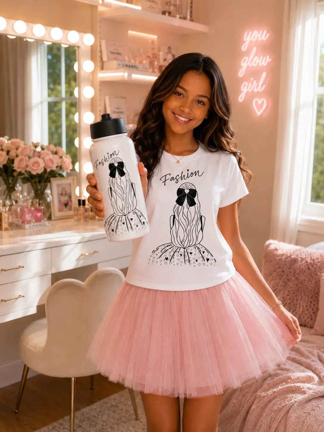 Fashion Coquette Water Bottle
