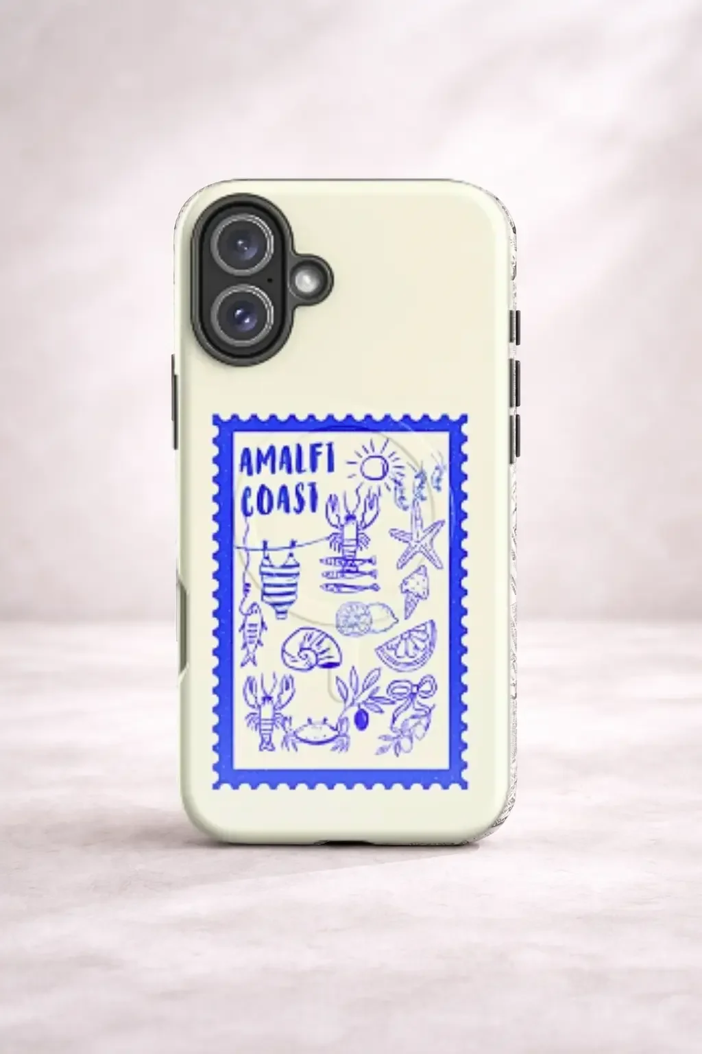Amalfi Coast Stamp MagSafe iPhone Case