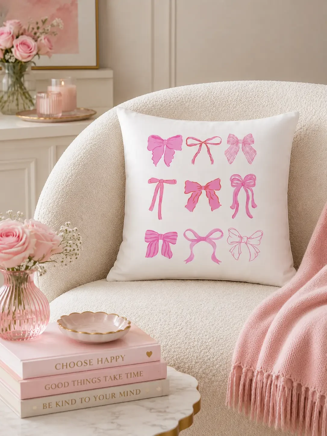 doodles-and-saffron-pink-ribbon-bows-accent-pillow.webp