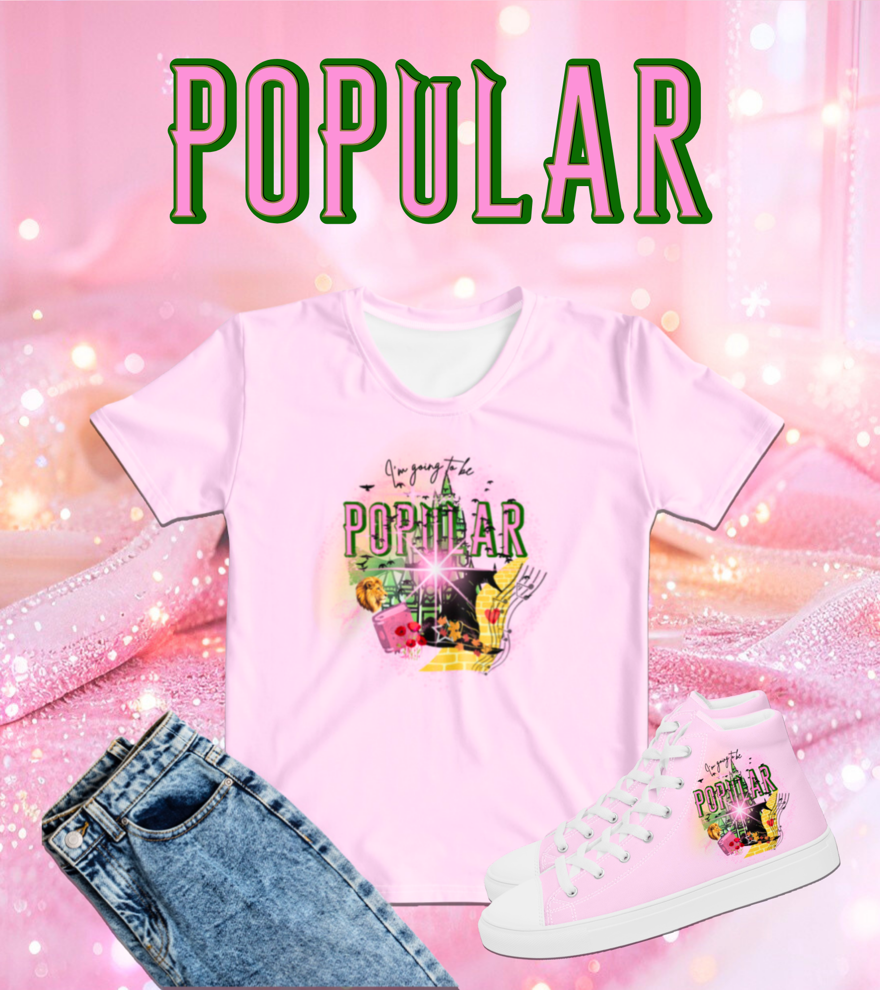 Popular Pink Women's T-shirt