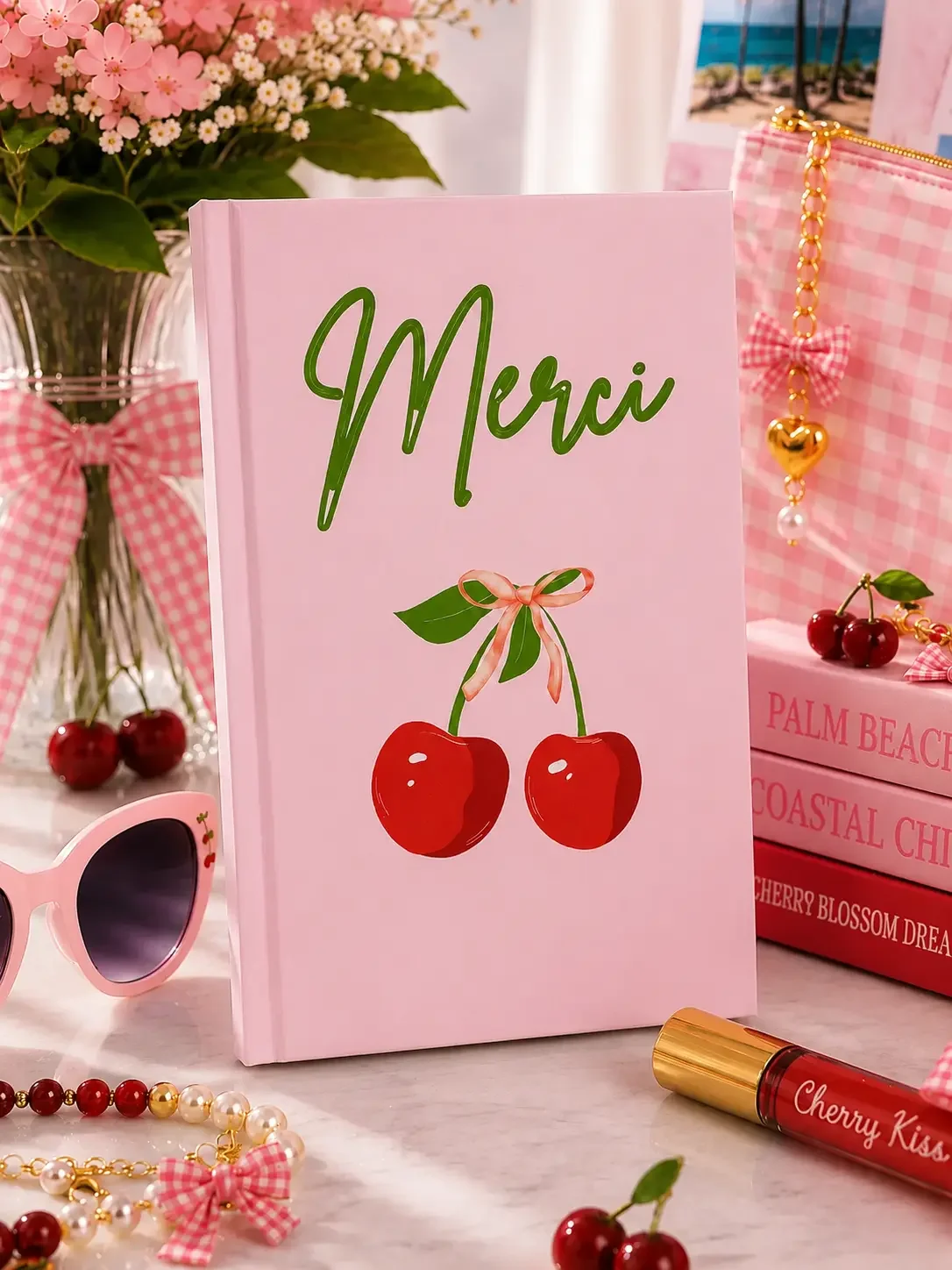 pink-merci-cherry-journal-desk-flatlay.webp