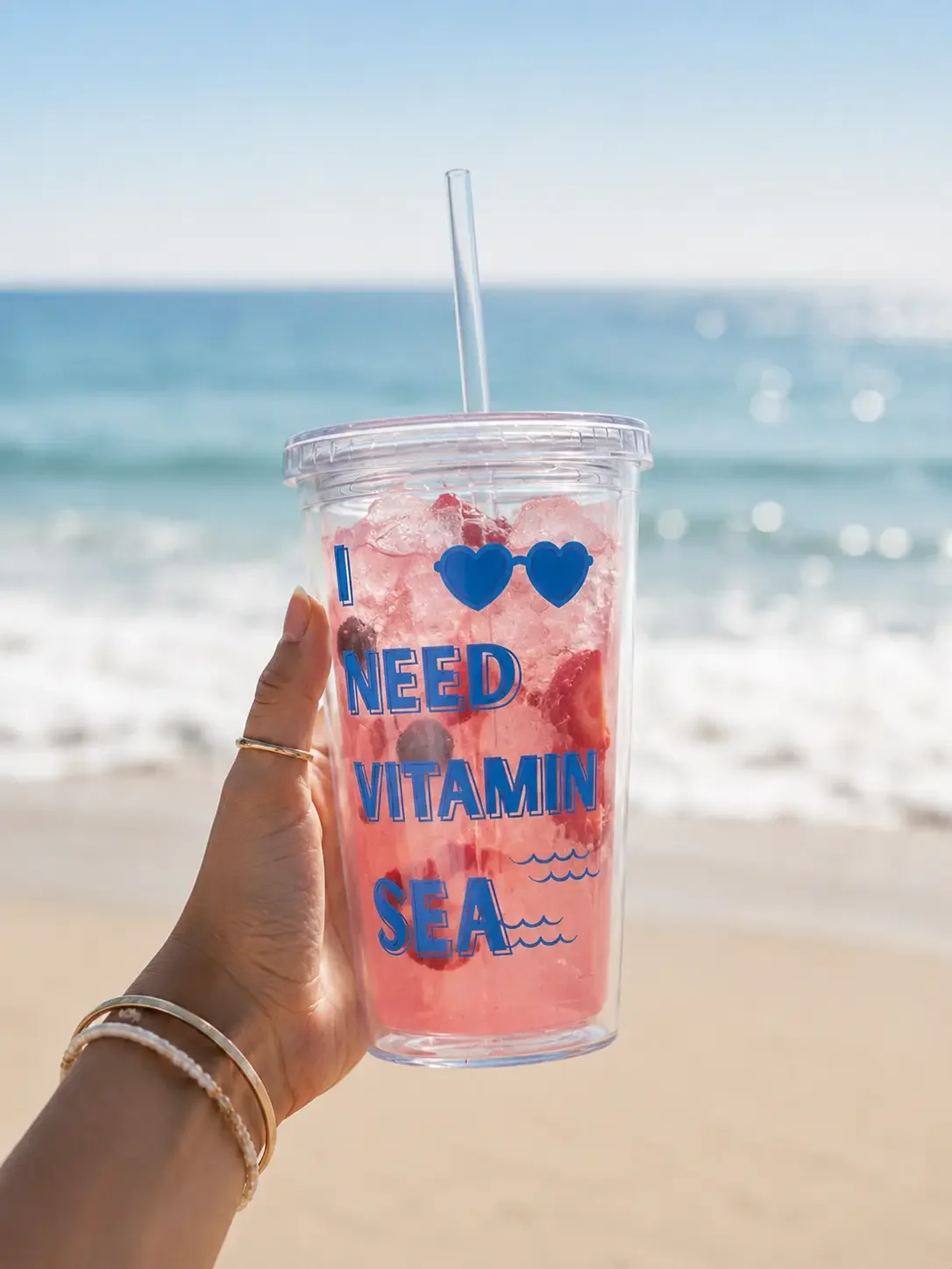 I Need Vitamin Sea Tumbler with Straw