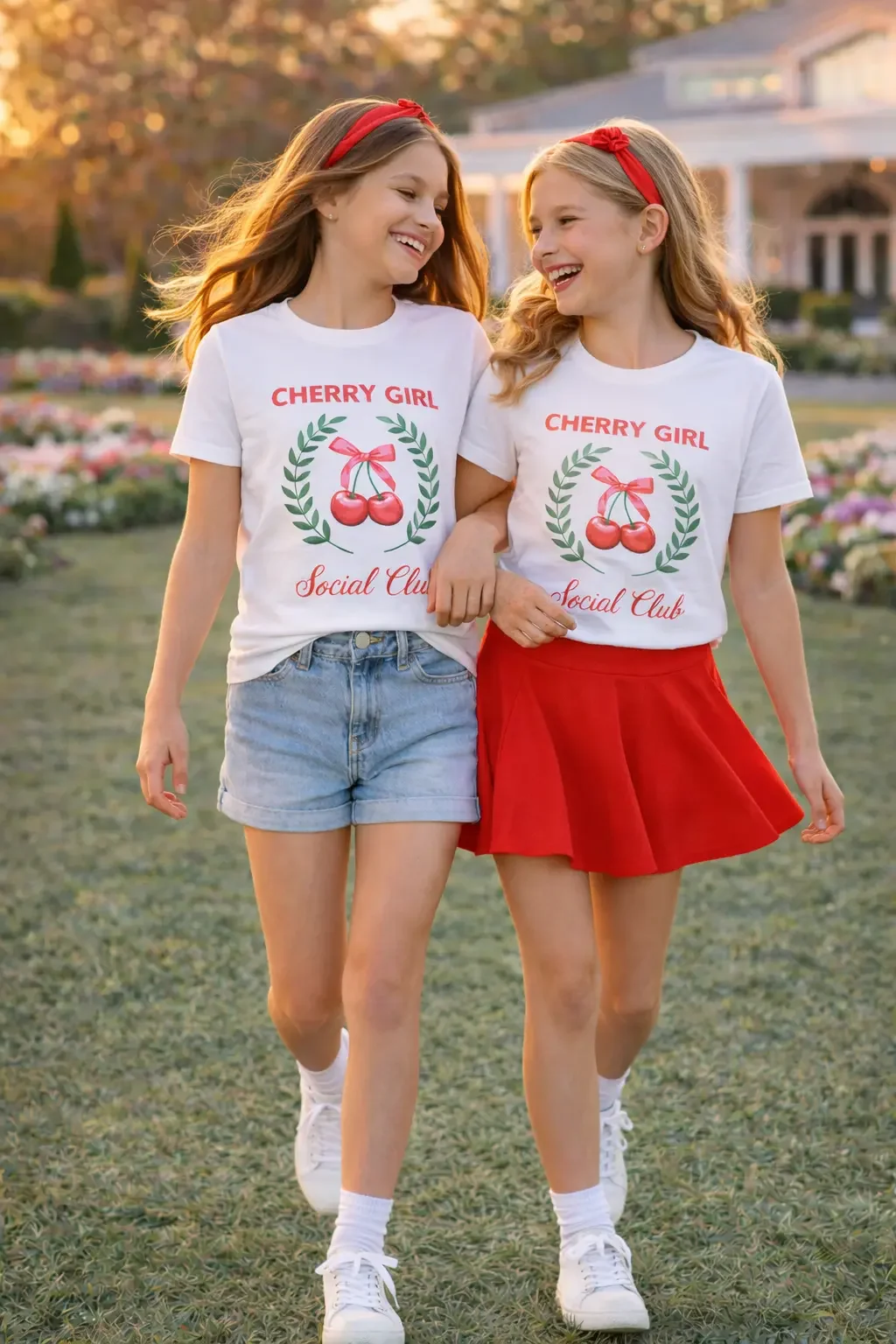 Girls-white-cherry-girl-social-club-tees-two-friends.webp