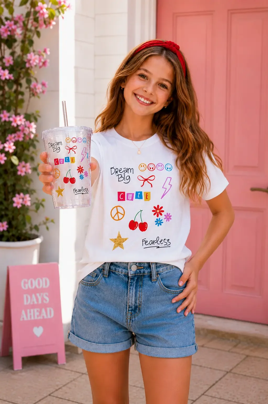 Dream Big Y2K Sticker Collage Tumbler