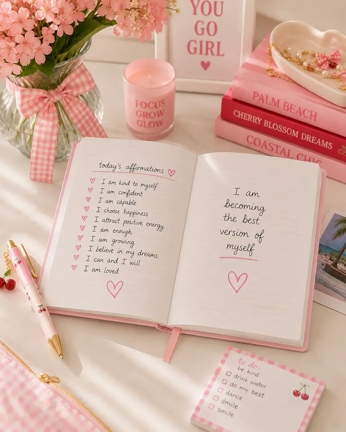 open-journal-affirmations-preppy-pink-desk-flatlay.webp