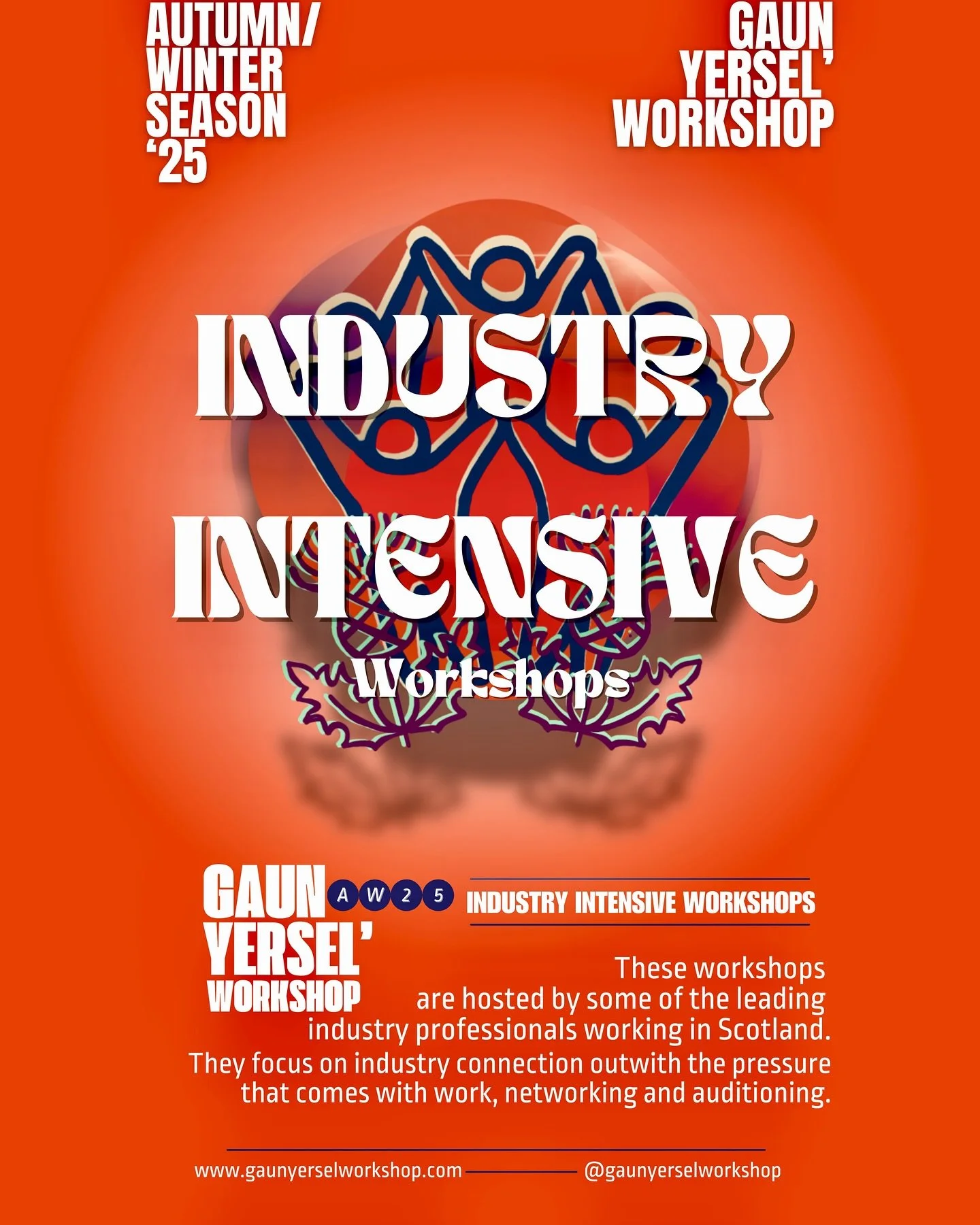 💫 INDUSTRY INTENSIVES 💫 

These workshops are hosted by some of the leading industry professionals working in Scotland.
They focus on industry connection outwith the pressure that comes with work, networking and auditioning.

Booking available soon