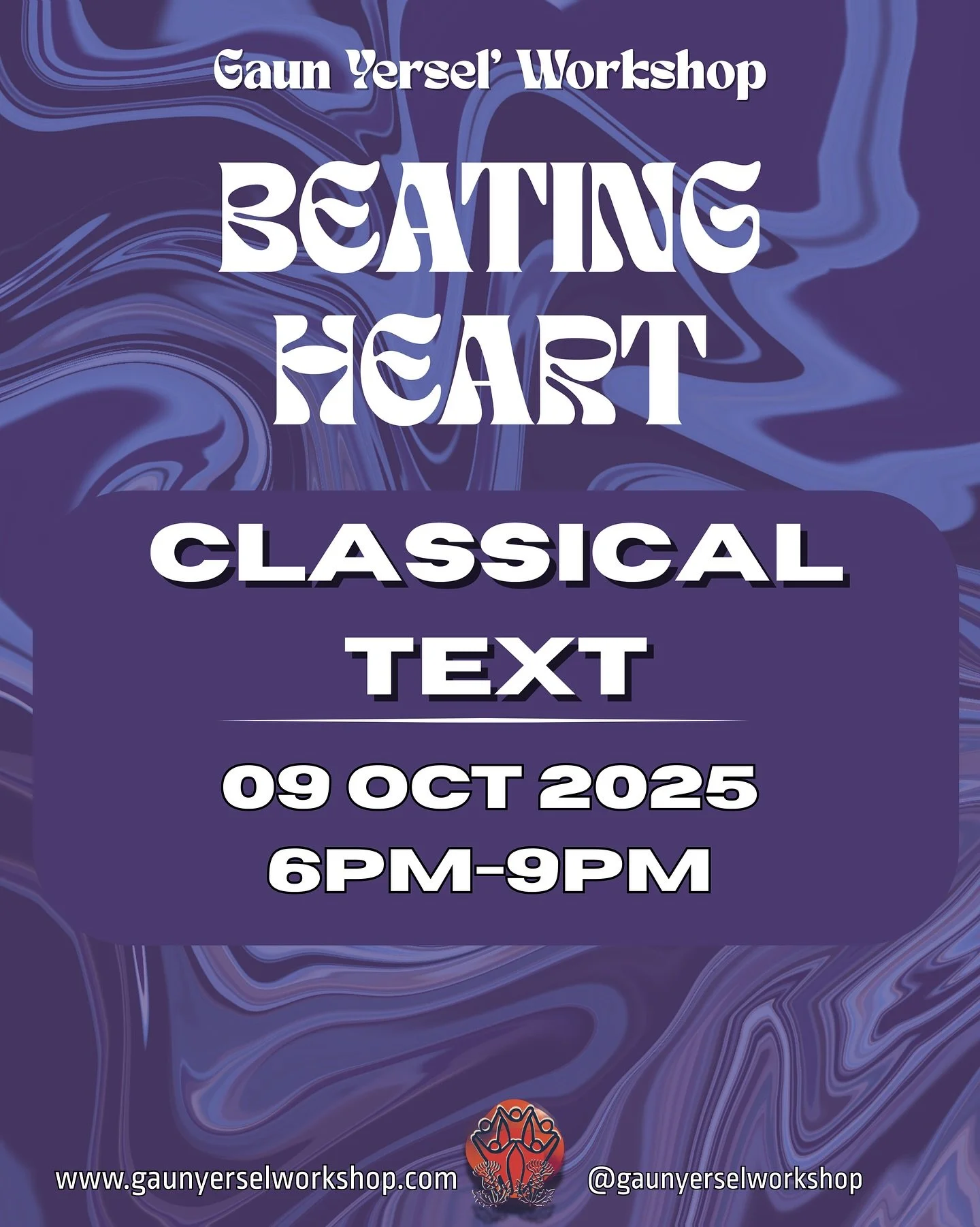 BEATING HEART WORKSHOP | CLASSIC TEXT

Thurs 9th Oct, at the @andfriends.scot space 

BOOK VIA OUT WEBSITE 🫀💫✨

~~~~~~~~~~~~~~~~~~~~~

Classical texts baby! Let&rsquo;s get our rhythmic talking on&hellip;

In this workshop we&rsquo;ll be playing ar