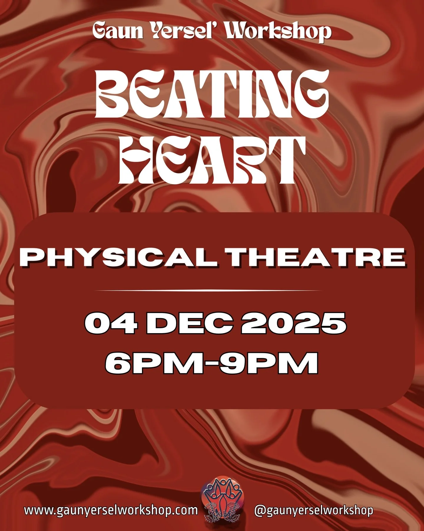 BEATING HEART WORKSHOP | PHYSICAL THEATRE 

Thurs 4th December, 6pm-9pm. 

BOOK VIA OUR WEBSITE 🫀✨💫

~~~~~~~~~~~~~~~~~~~~~~~~~~

It&rsquo;s time to move your bodyyyyyy!!!

Come and move those beautiful bodies without the cringe factor! 

This sessi