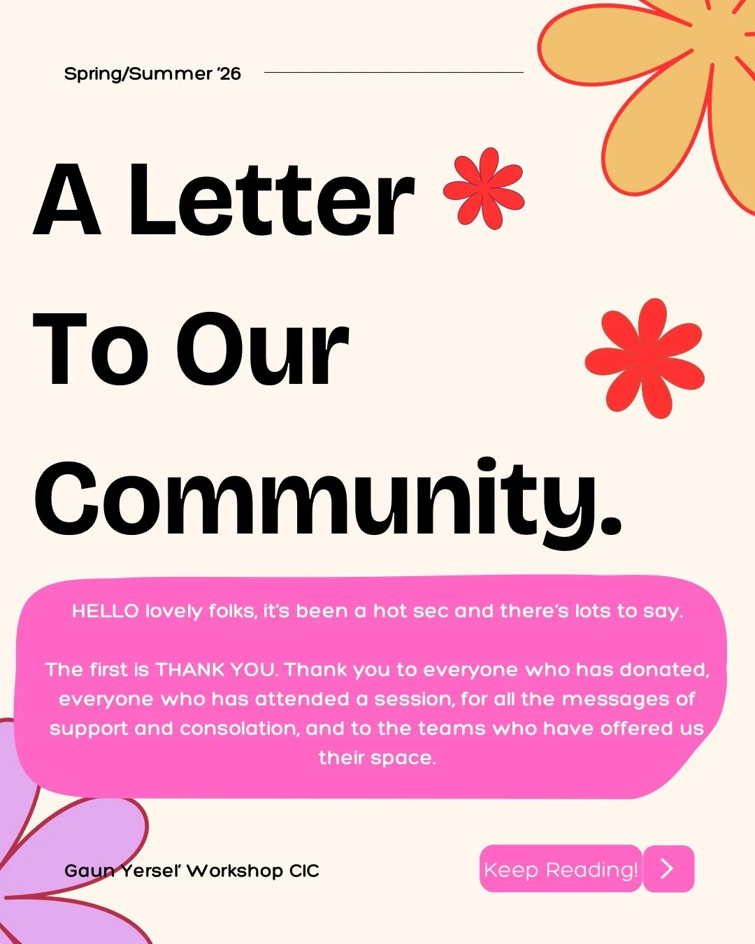Hello lovely folks, it&rsquo;s been a hot sec and there&rsquo;s lots to say!
The first thing to say is THANK YOU!
Thank you to everyone who has donated, everyone who has attended a session, for all the messages of support and consolation, and to the 