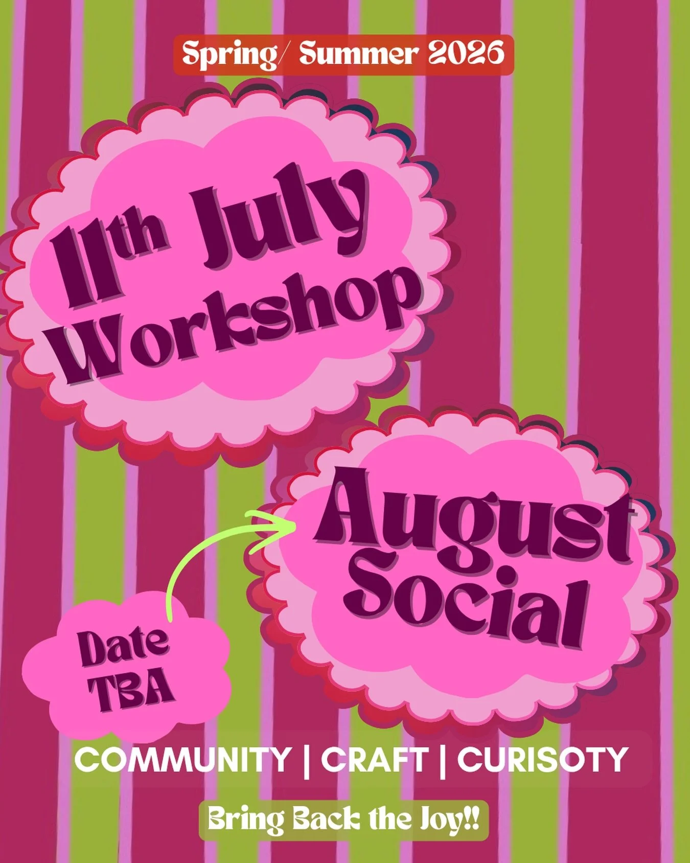 MORE SUMMER MORE GAUN YERSEL&rsquo; !!!!!!!

&hellip;.did you really think we&rsquo;d leave you now when Summer&rsquo;s just starting??!!

Link in bio for workshop &amp; social is pending (stay tuned 👀) 

Lots of love, 
The Gaun Yersel&rsquo; Team ?