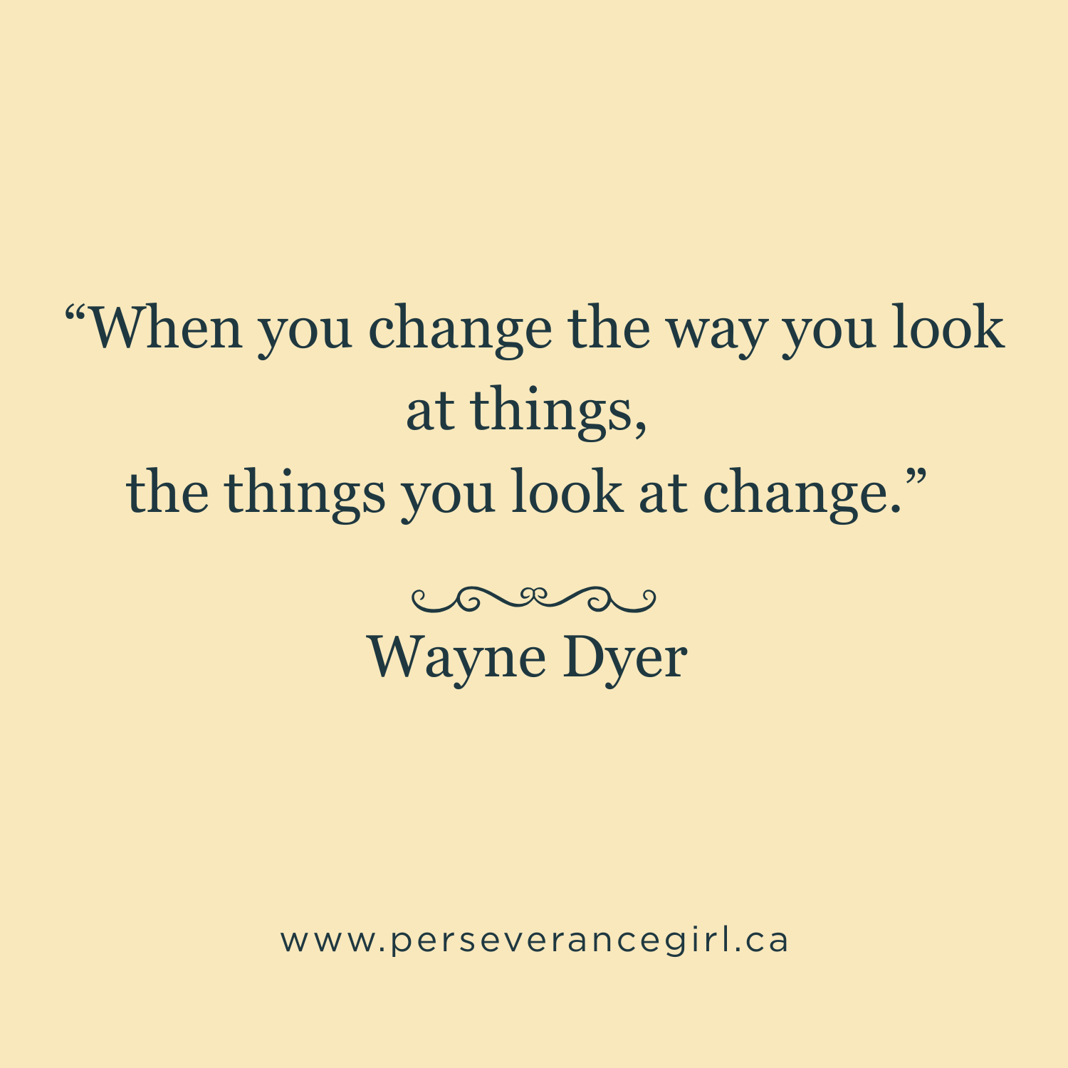 The Things You Look at Change