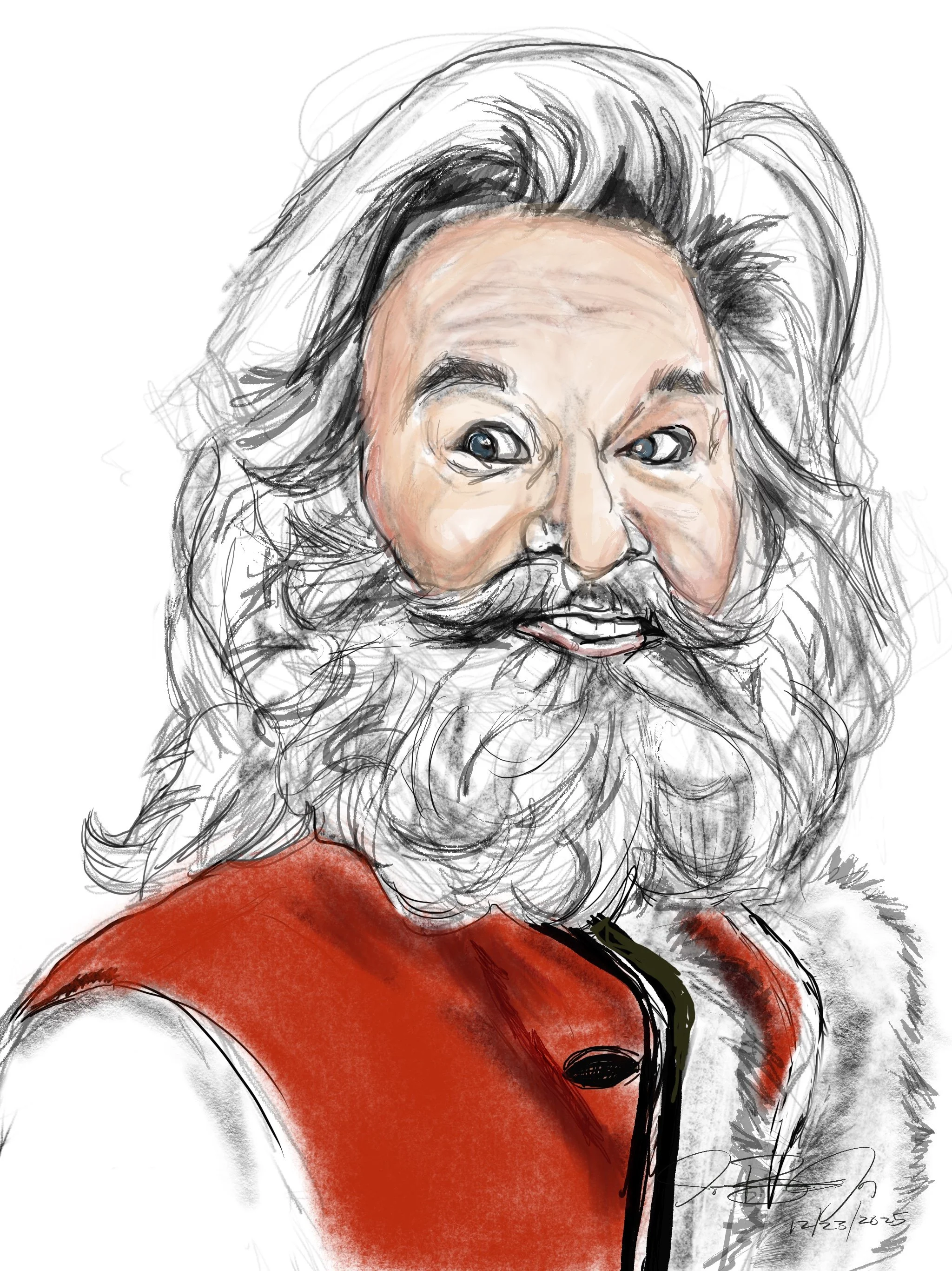 Kurt Russell Santa - Color