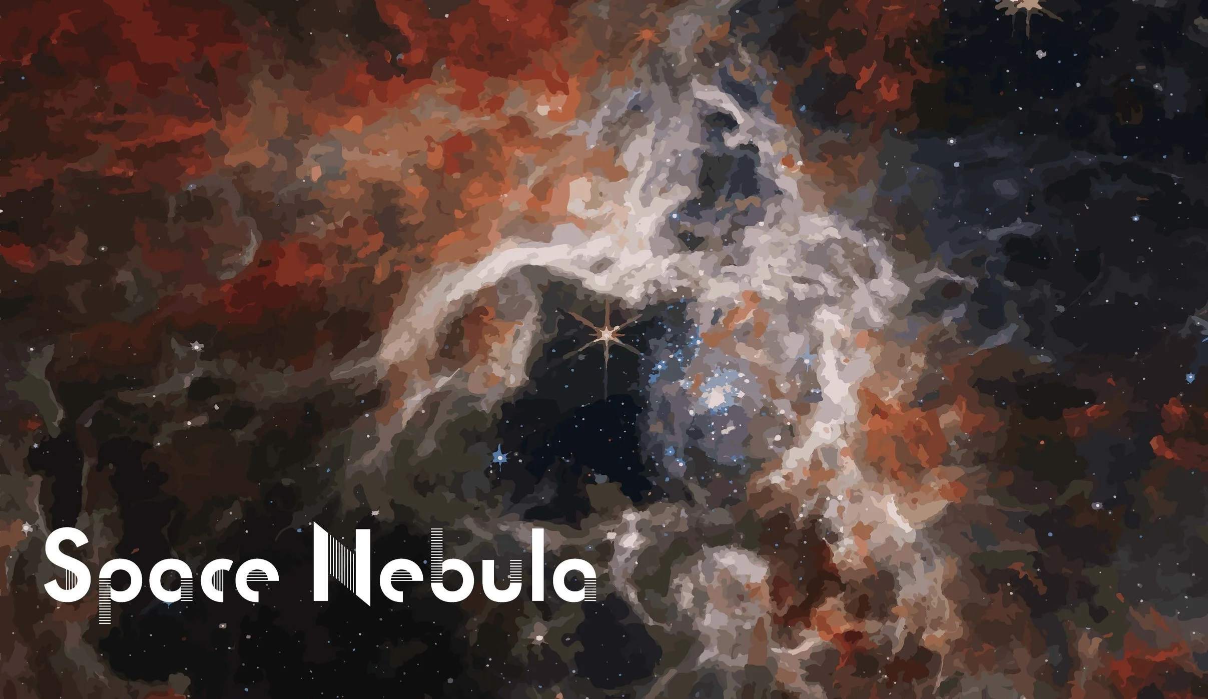 Space Nebula Photographic Sculpture