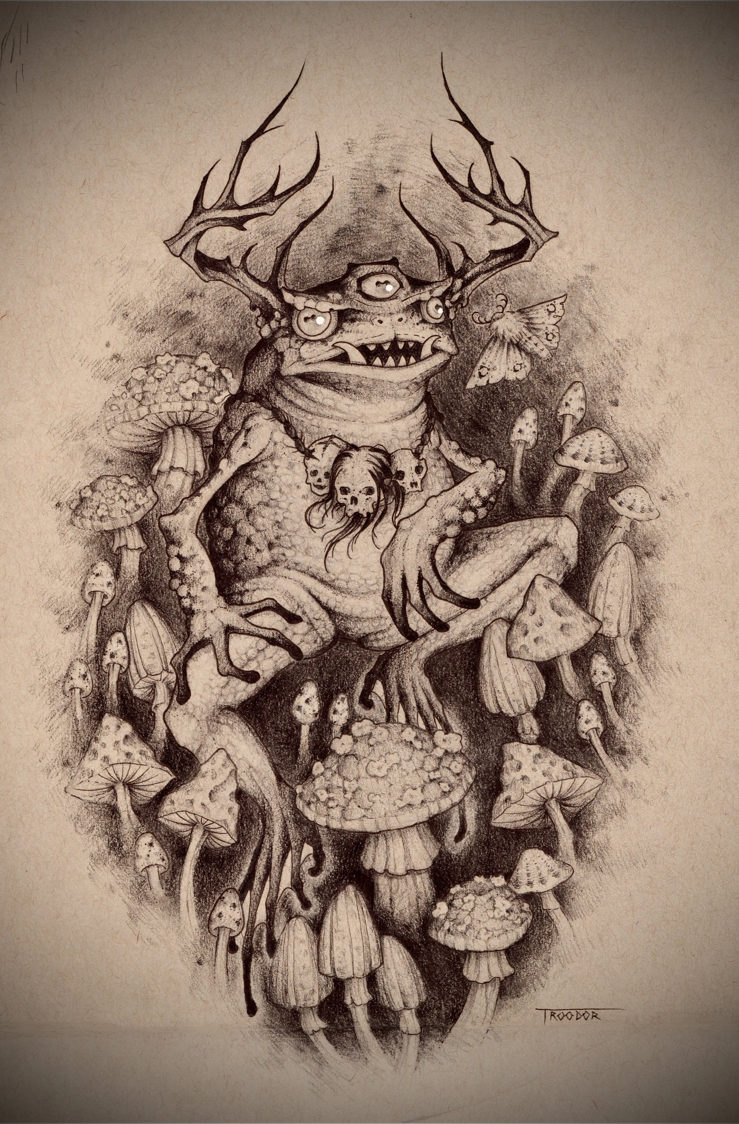 Toad Demon 9"x13"