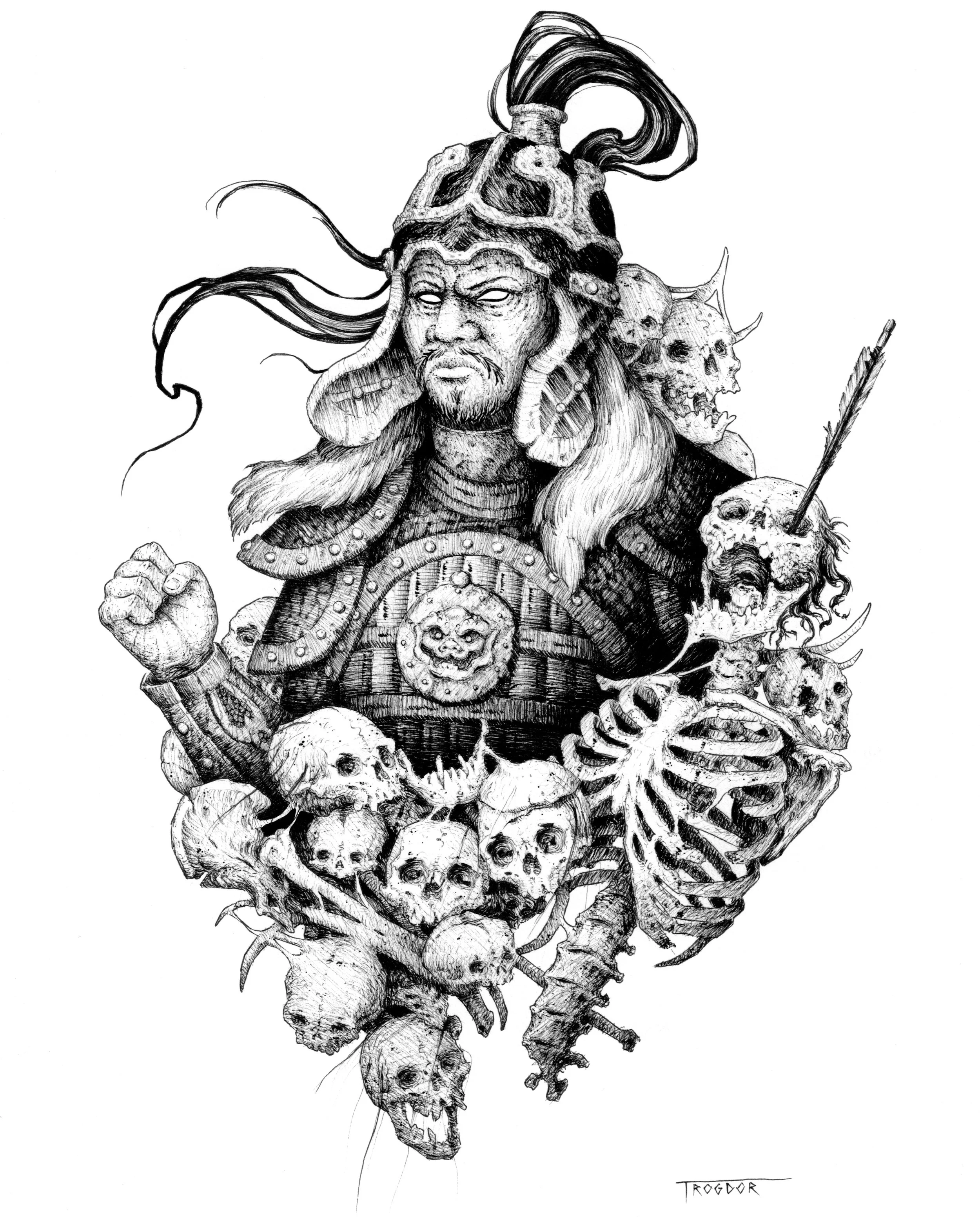 Chinngis Khan 9"x13"