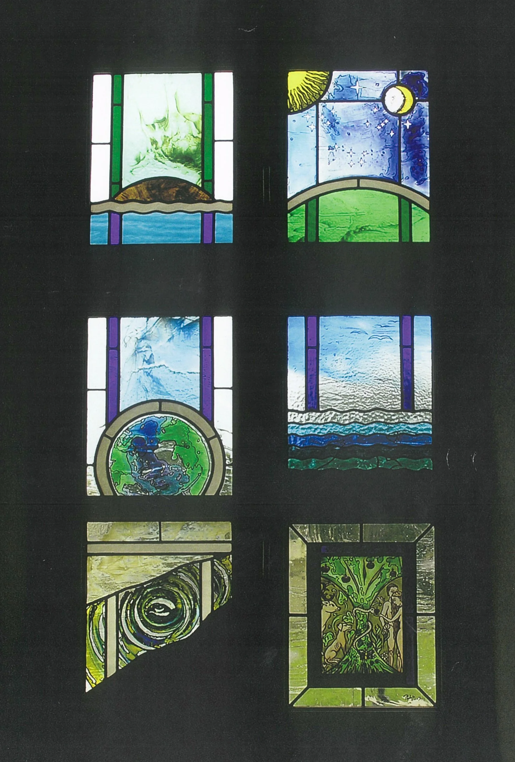 Creation series - Chapel of the Cistercian abbey of Zirc, Hungary