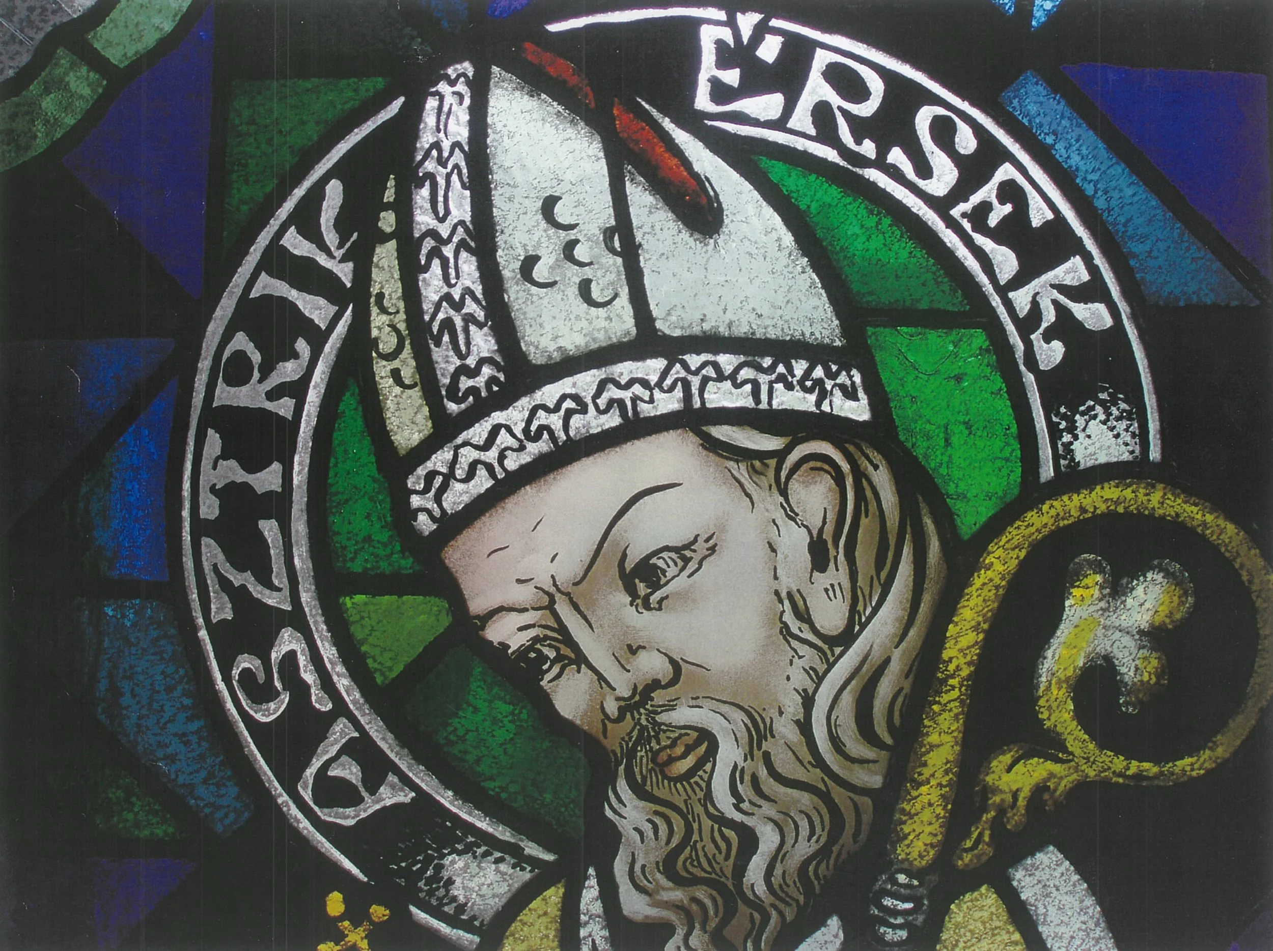 Saint Astrik (detail) - Dunaszerdahely Roman Catholic Church, Slovakia