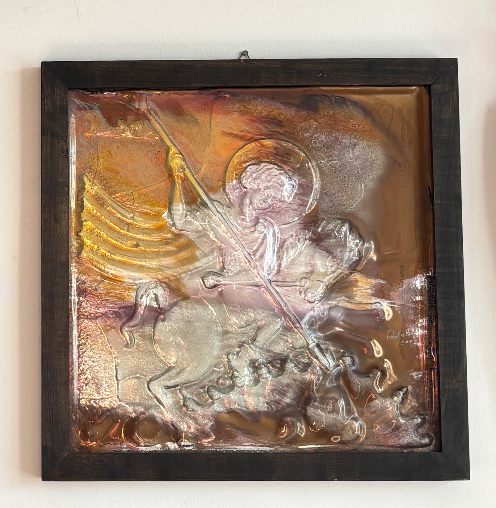 St George and the Dragon, colour version.