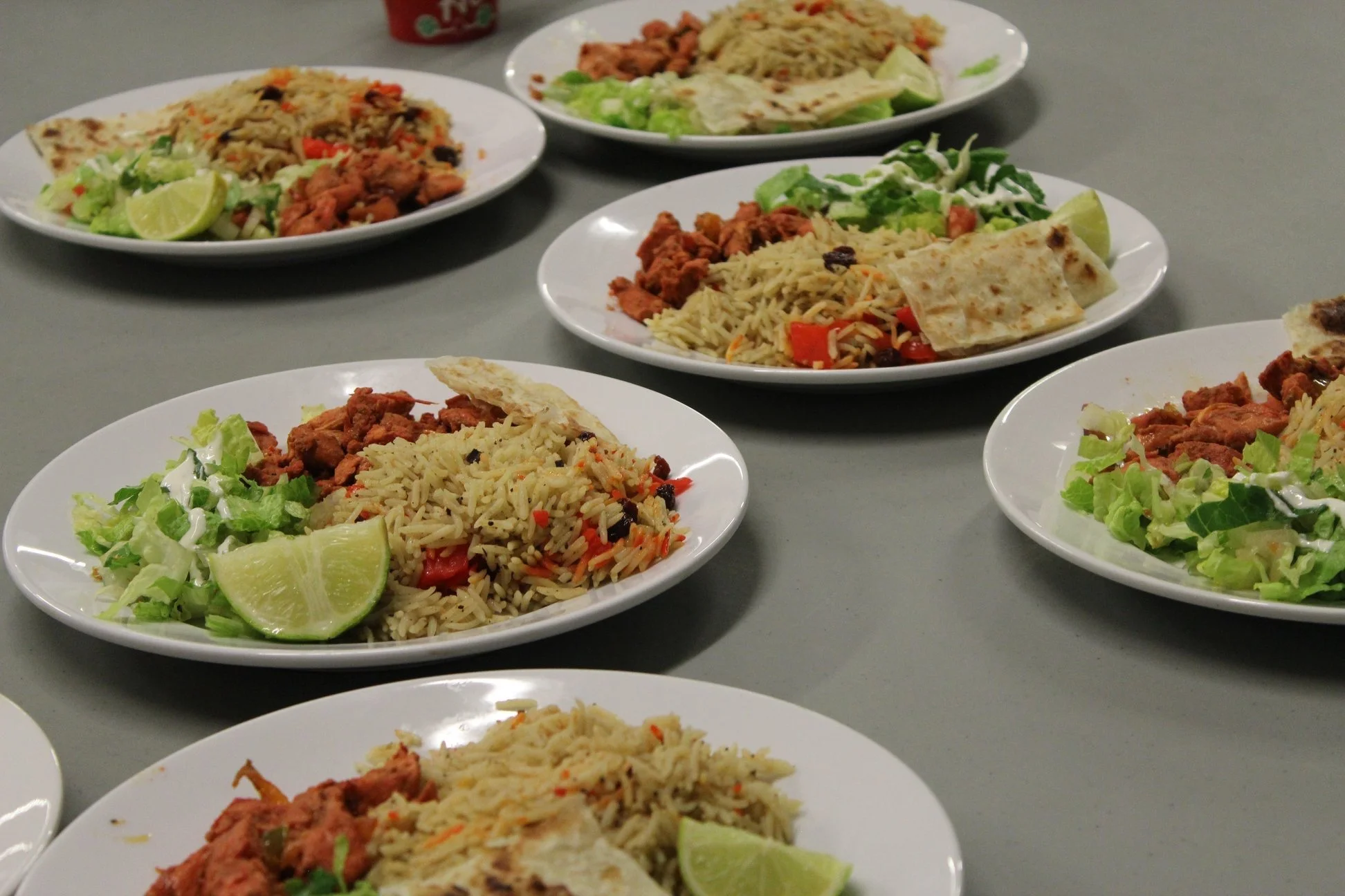 Halal food catering for Khadijah's event in Calgary all inclusive chicken rice and salad