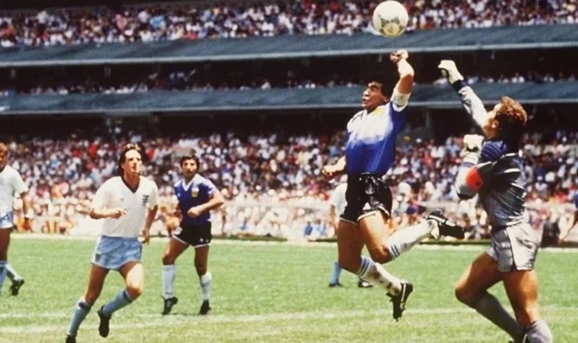 Image of Diego Maradona 'Hand of God' Goal 1986
