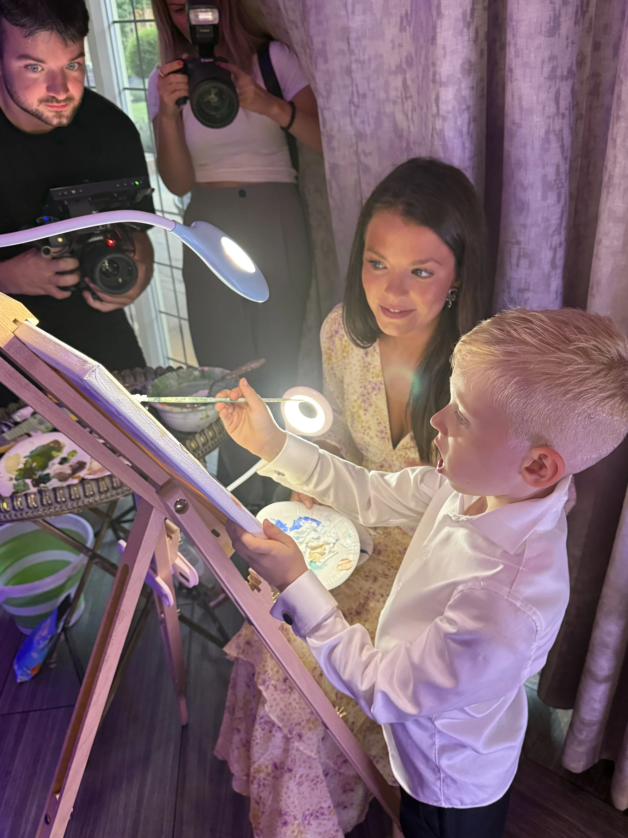 Interactive Guest Painting Experience.