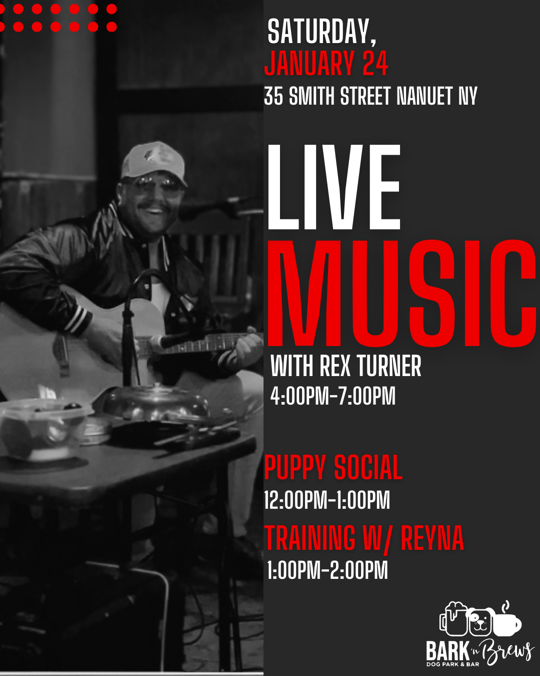  Live Music w/ Rex Turner
