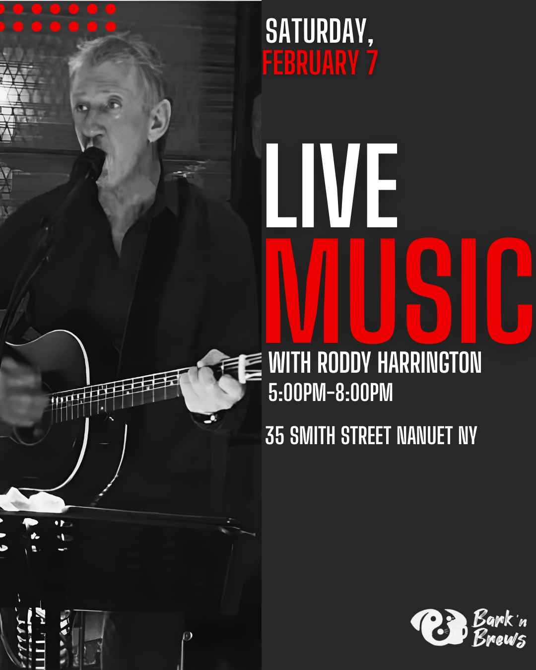 Live Music w/ Roddy Harrington