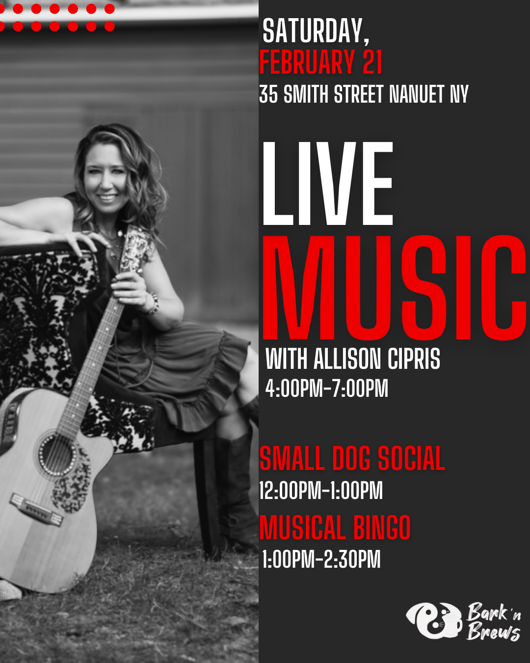 Live Music w/ Allison Cipris