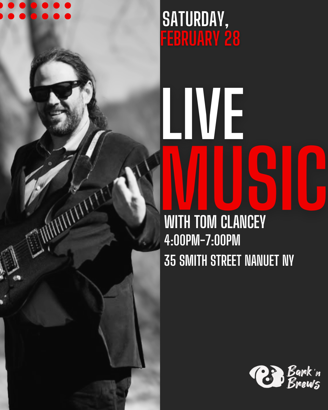 Live Music w/ Tom Clancey