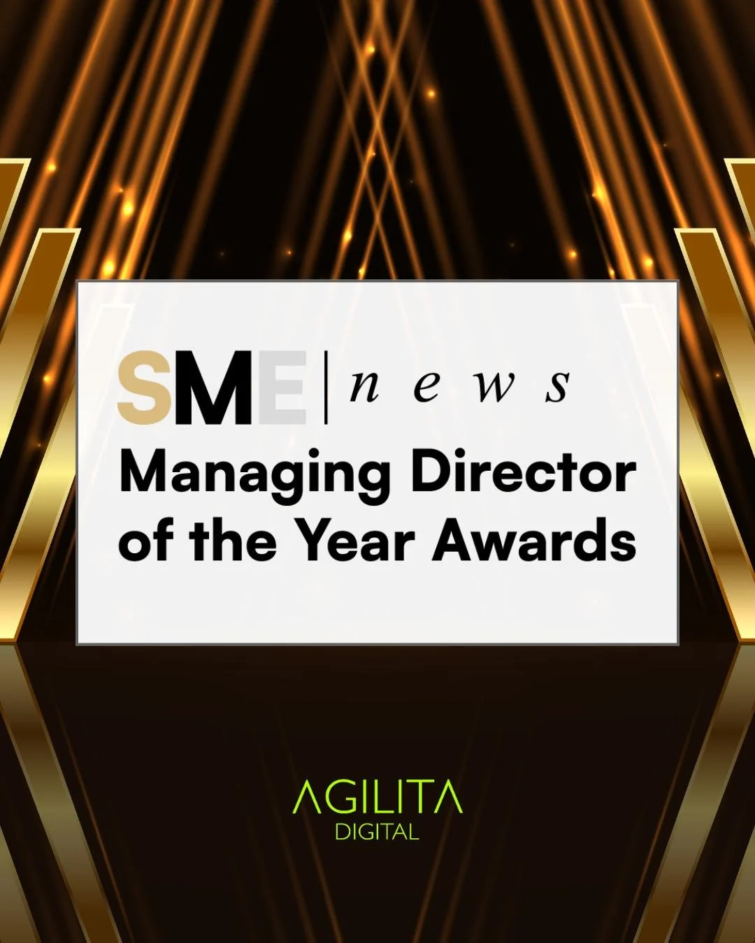 ✨ Big news for Agilita Digital ✨

Our founder and managing director, Alex Humphries, has been awarded &ldquo;Rising Star in Digital Marketing Leadership 2025&rdquo; by SME News.

This award recognises exceptional leadership and impact across UK busin