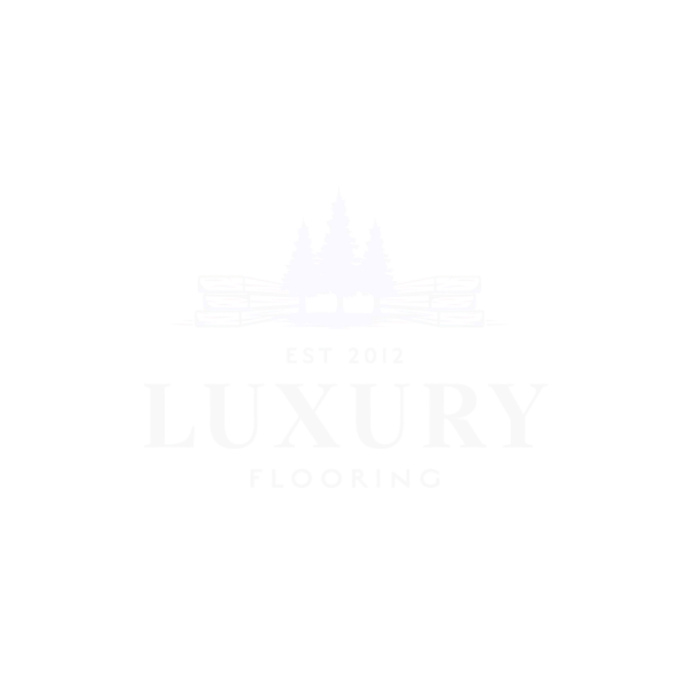 Logo for Luxury Flooring featuring a silhouette of a castle and the company name.