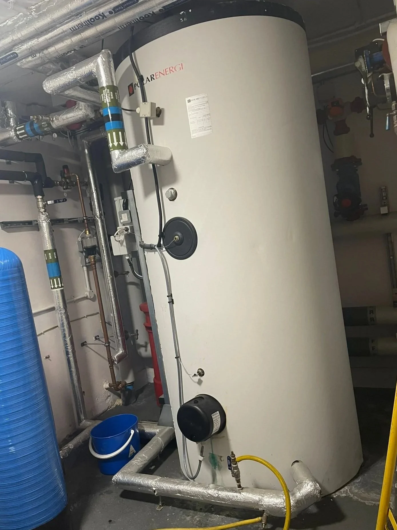 300 Gallon storage calorifier at a school in Oxford serviced by NOH.