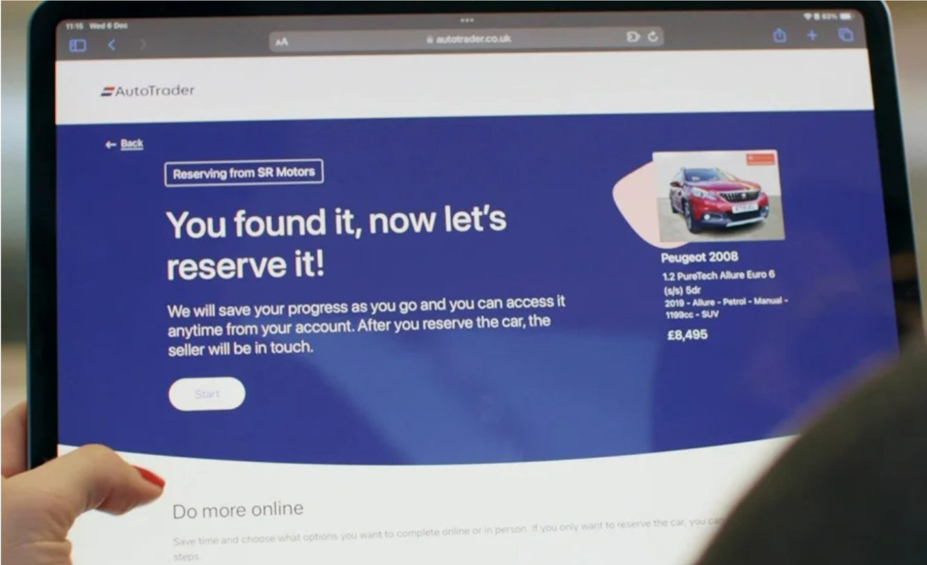 AutoTrader's Deal Builder in 2023.