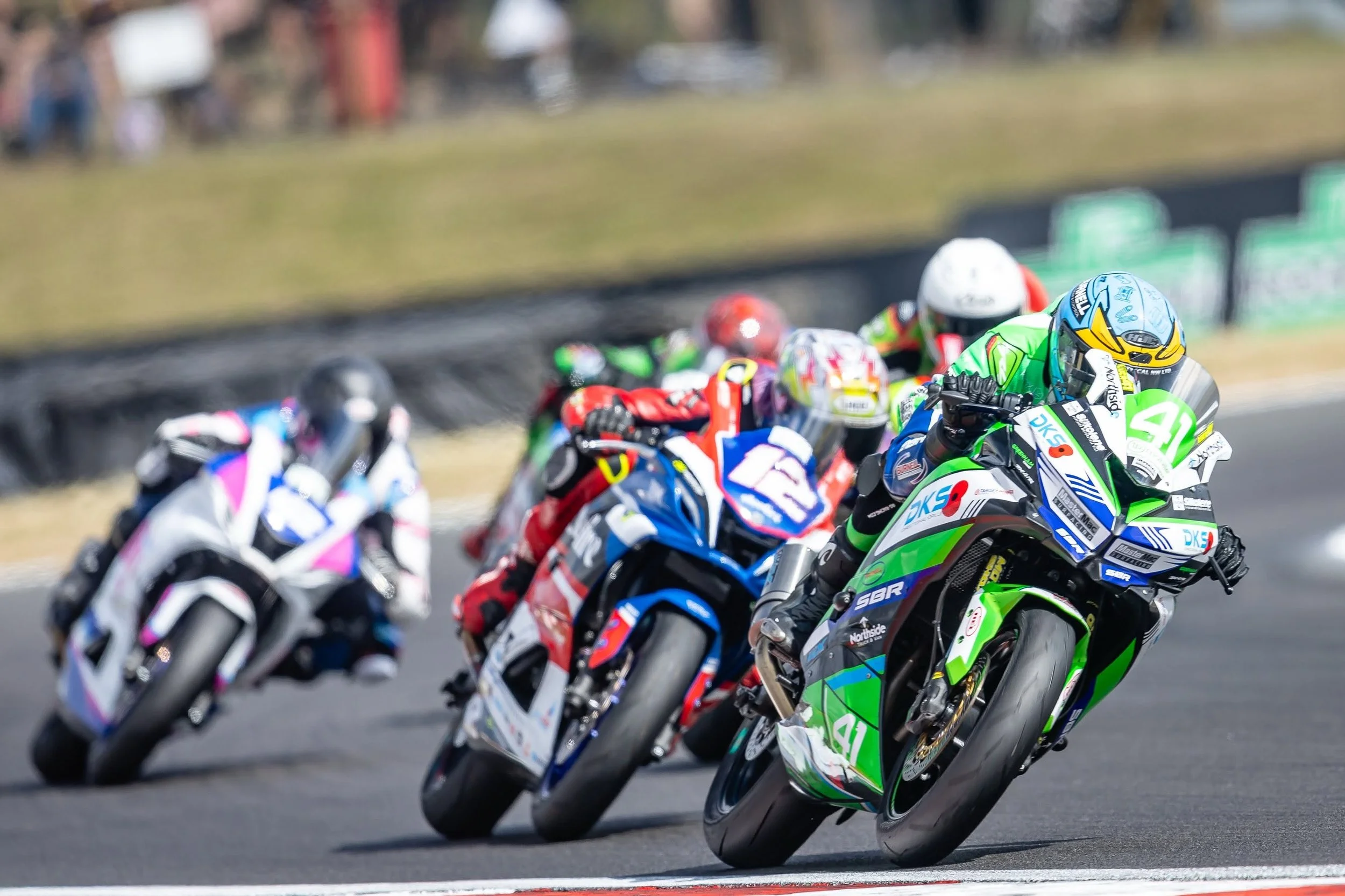 Luca Hopkins (#41) Heads Lewis Mullen at Snetterton