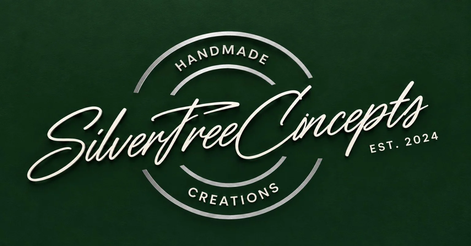 Silvertree Concepts forest green and silver logo