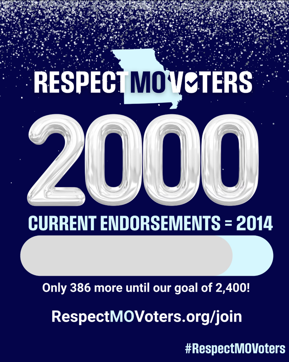 Over 2,000 Endorsements Reached!