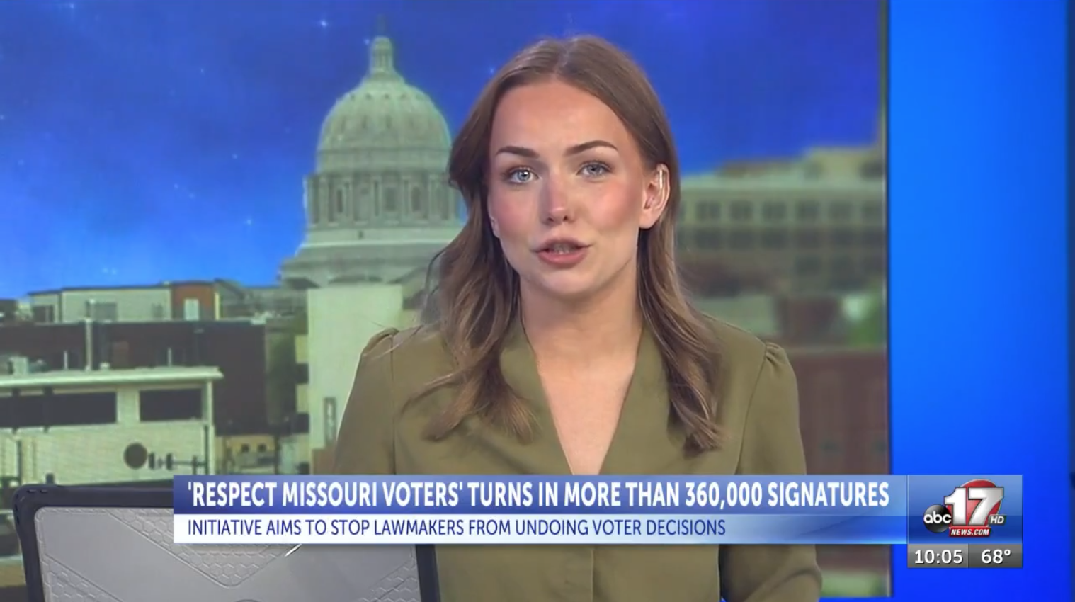Respect Missouri Voters turns in more than 360,000 signatures to Missouri Secretary of State