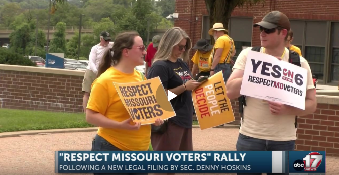 KMIZ: ‘Respect Missouri Voters’ rallies in Jefferson City days after Hoskins rejected ballot initiative