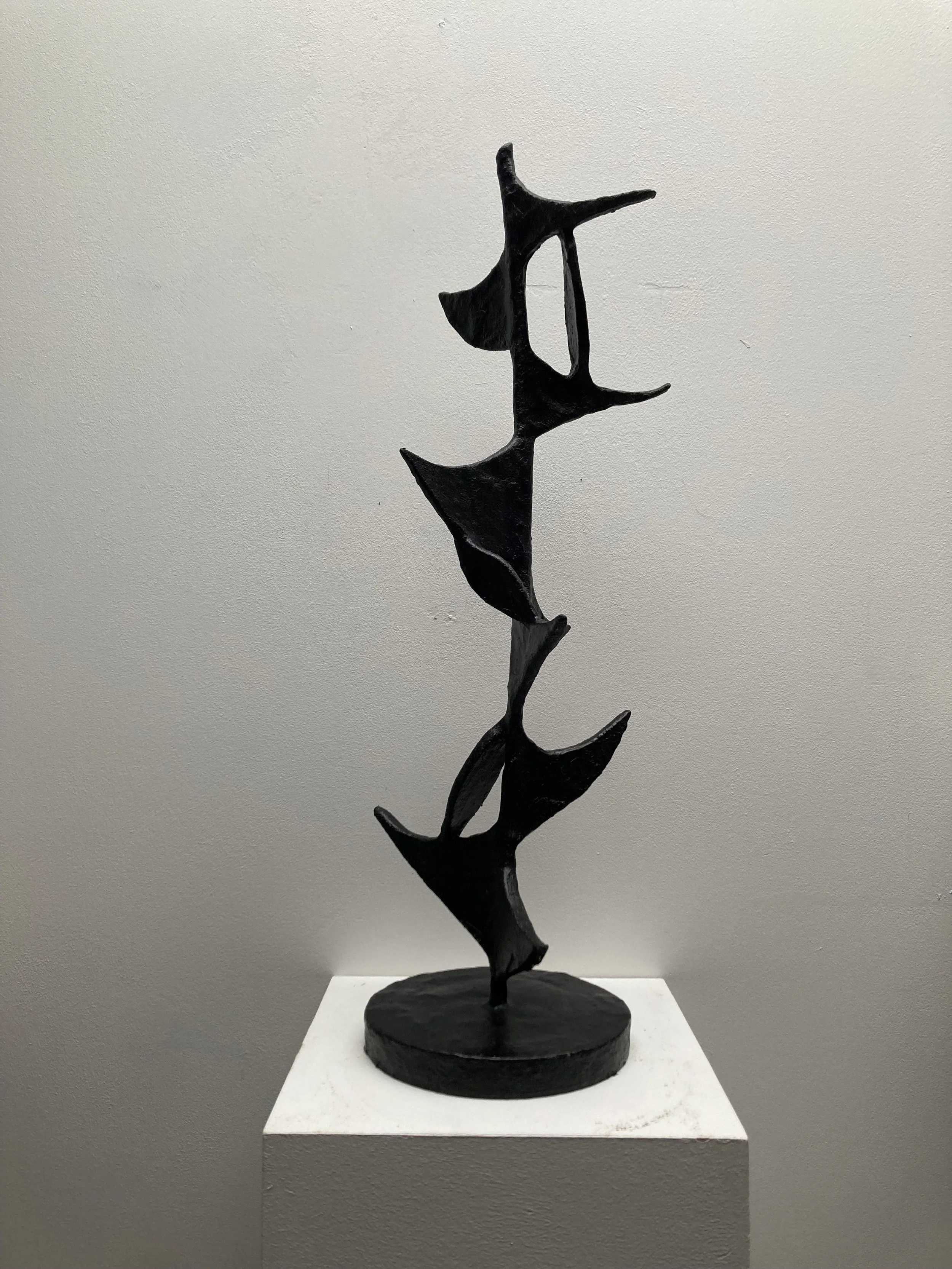 Untitled, 2025. Wood, clay, plaster, paint.